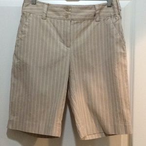 💜3 for $18. Tan Stripe Shorts